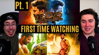 REACTING to RRR pt 1 THIS MOVIE IS INCREDIBLE First Time Watching Action Movies [upl. by Sherer]