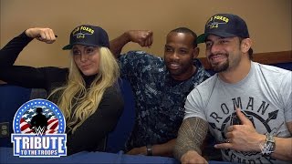 WWE Superstars and Divas visit US service members stationed in Jacksonville [upl. by Lennard815]