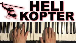 How To Play  Helicopter Helicopter Meme Song Piano Tutorial Lesson  Fazlija  Helikopter [upl. by Bethanne]