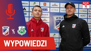 Wypowiedzi po meczu Wda Świecie  Noteć Czarnków [upl. by Stepha588]