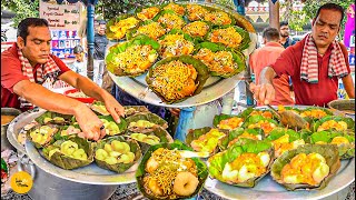 Bhubaneswar Famous Breakfast Dahi Bara Aloo Dum Ghugni Chaat Making Rs 30 Only l Odisha Food Tour [upl. by Ecirtnahc977]