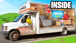 Secret Micro Apartment INSIDE Uhaul Road Trip [upl. by Assilem672]