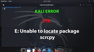 KALI FIX E Unable to locate package scrcpy [upl. by Nnayrrehs437]