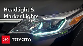 Toyota HowTo Headlight amp Marker Lights  Toyota [upl. by Argela328]