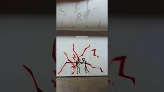 Stickman fight Flipbook animation stopmotion shorts [upl. by Atinek]