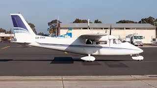 Flight around Melbourne in a Partenavia P68 [upl. by Joh]