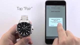 Casio EQB510D1AER Pairing Demo  Gents Edifice Bluetooth 4 Solar Powered Watch [upl. by Aiyotal]