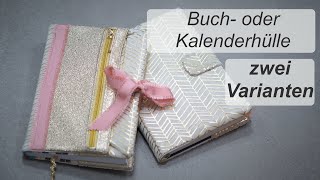 Umschlag nähen für Buch oder Kalender  Annas Adventskalender im November  Türchen 17 [upl. by Kosse]