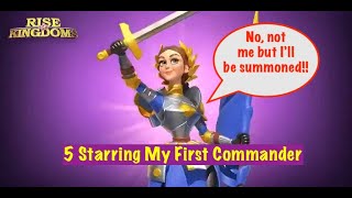 Promoting My First Commander to Star Level 5  RISE of KINGDOMS [upl. by Jocelyn410]