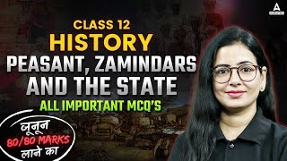 Peasant Zamindars and The State  All Important MCQs  Class 12 History Chapter 8  By Anita Maam [upl. by Lyred]