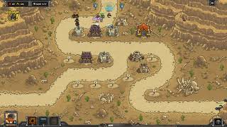 Kingdom Rush Frontiers Dunes of Despair  FULL PLAYTHROUGH  VETERAN  4k  60fps [upl. by Hachmann]