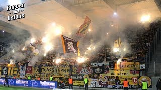 FC Erzgebirge Aue 13 SG Dynamo Dresden 01042019  Pyroshow amp Support [upl. by Fennie455]