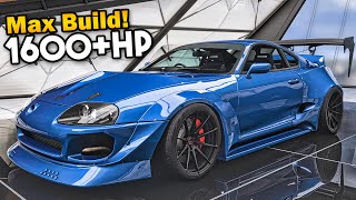 Forza Horizon 5 Car Customization  1600HP 2JZ Toyota Supra [upl. by Kerr]