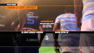 CA BriveCorrèze VS Racing 92  Rugby Challenge 2 PCFR [upl. by Nodle]