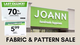 Joann’s Clearance and Last Chance Finds and Vogue Pattern Sale [upl. by Darej]