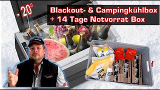 Blackout amp Camping Kühlbox CalmDo 20°  14 Tage Notvorrat Box  Autobatterie laden mit Solar [upl. by Siletotsira933]