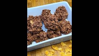 HOW TO MAKE MILK CHOCOLATE CORNFLAKES CLUSTERS PERFECT AS DESSERT OR SNACK cornflakesclusters [upl. by Langley]