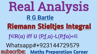 Riemann Stieltjes Integral in Real Analysis Explanation with examples in urdu [upl. by Frisse]