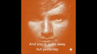 Autumn Leaves  Ed Sheeran Karaoke with Lyrics OFFICIAL [upl. by Enisaj]