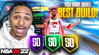 OVER POWERED POINT GUARD BUILD IN NBA 2K22 BEST BUILD FOR SHOOTING amp DRIBBLING [upl. by Tomas]