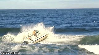 💨💯 ENTRÉE ET SORTIE COMPLEXE DE BATEAUX AUTOUR DU BANC DE SABLE AU PHARE DE CAPBRETON🌊😅👌 [upl. by Lener93]