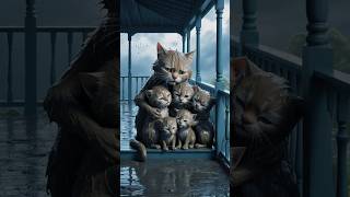 😸😿poor cats in the rain🌧⛈shorts short cat kitten cute feedshorts youtube catlover [upl. by Runck832]