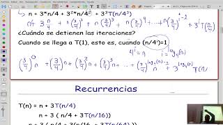 FADA 4 5 Relaciones de recurrencia método de expansión [upl. by Zennas]