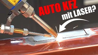 Auto KFZ Karosserie mit LASER schweißen geht das  Handlaser Maxphotonics [upl. by Uta936]