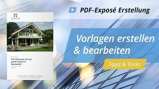 PDF Exposé Basics – Vorlagen erstellen amp bearbeiten  onOffice Software [upl. by Ellennahs]