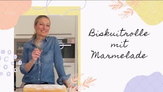 Biskuitrolle mit Marmelade selber backen  Monika Gruber [upl. by Kcirrez]