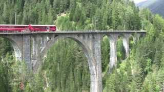 Brücken und Viadukte bei der Rhb [upl. by Adyahs]