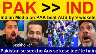 😍 Indian media beautiful reaction today match Pakistan win  Vikrant Gupta on Pakistan Win vs AUS [upl. by Mariquilla906]