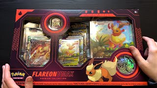 ASMR Pokémon Flareon VMAX Premium Collection Unboxing w Whispering Tapping Crinkling Sounds [upl. by Zimmer]