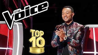 THE VOICE USA TOP 10 MALE BLIND AUDITIONS OF ALL TIME [upl. by Orola]