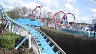 Shockwave Front Row onride HD POV Drayton Manor [upl. by Atalanti]