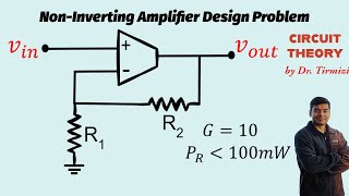 NonInverting Amplifier Design Problem  StepbyStep Tutorial [upl. by Verine]