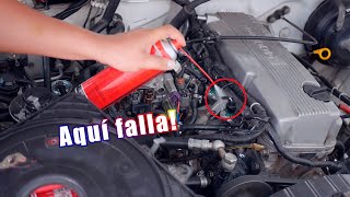 Cómo encontrar fugas de vacío bien fácil  Motor tembloroso acelerado y consume mucha gasolina [upl. by Hsemin944]