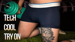 Calvin Klein Tech Cool Mens Underwear Try On Haul [upl. by Eedyaj103]