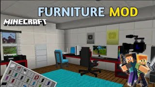 furniture mod download mediafire link  how to download Furniture mod In Minecraft PE 121  Android [upl. by Dnesnwot693]