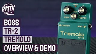 Boss TR2 Tremolo Pedal  Overview amp Demo Of This MustHave Tremolo Pedal [upl. by Ximena876]