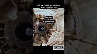 maytag washer bad wash plate and suspension rods appliance repair Arlington tx dfw [upl. by Dunkin]