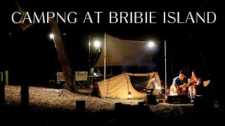 Epic camping at Bribie Island Ocean beach Queensland [upl. by Anawaj]