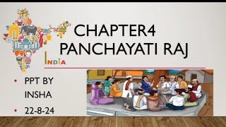 Chapter 4 Panchayati Raj PPT aesthetic ppt 🕓🐣🙀✨ [upl. by Hi111]