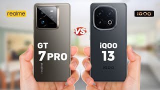 Realme Gt 7 Pro vs IQOO 13  Full Comparison [upl. by Annala]