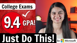 How to study for College Exams  Just do this for best GPA [upl. by Edecrem985]