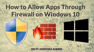 How to Allow Apps Through Firewall on Windows 10 [upl. by Kelson]