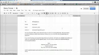 Memorandum FormatGoogle Documents [upl. by Marris]