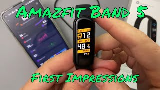 Amazfit Band 5  First Impressions  Like the Mi Band 5 but better [upl. by Laerdna]