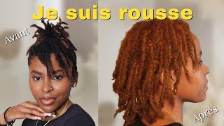 Je colore mes locks en roux ⎜Ginger Locs  Comment teindre ses locks ⎜Maybiyd [upl. by Bearce]