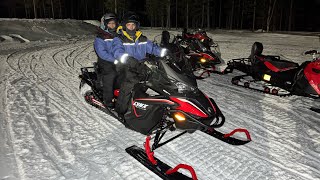 Snowmobile Ride Kakslauttanen SaariselkaFinland by dr nitin shah [upl. by Tirza]